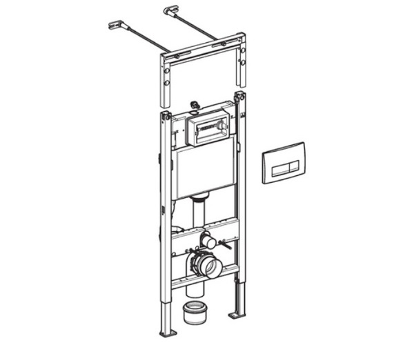 инсталляция GEBERIT DUOFIX PLATTENBAU