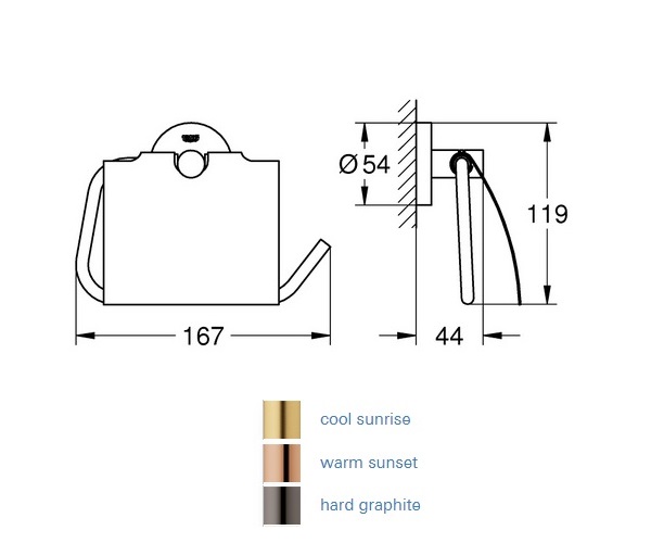 бумагодержатель GROHE ESSENTIALS