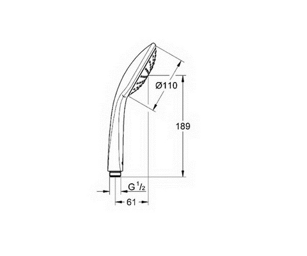 душевая лейка GROHE EUPHORIA MONO