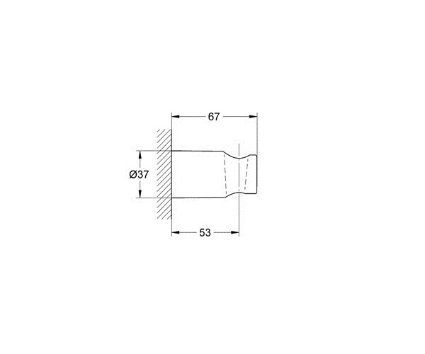 настенный держатель GROHE RAINSHOWER