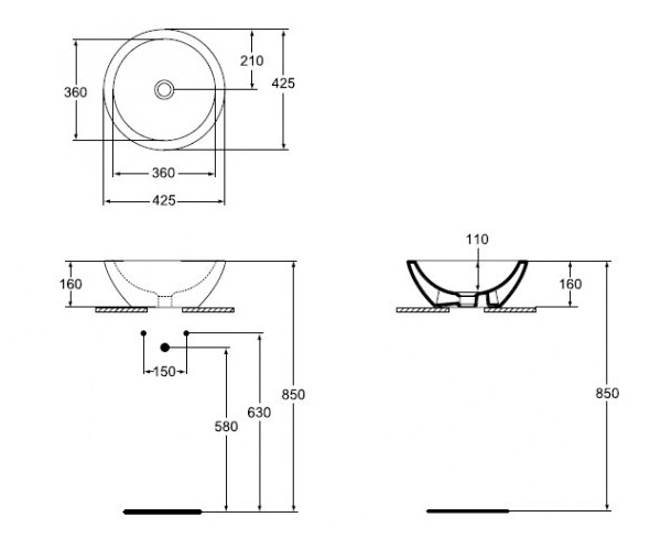 раковина IDEAL STANDARD STRADA 42