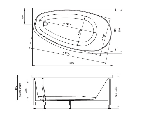 Ванна схема. Акриловая ванна Radomir Орсини 160х90. Ванна Радомир Орсини 160 90. Ванна акриловая 150х90 Villagio правая.