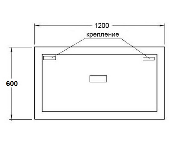 зеркало SANVIT КРИСТАЛЛ 120