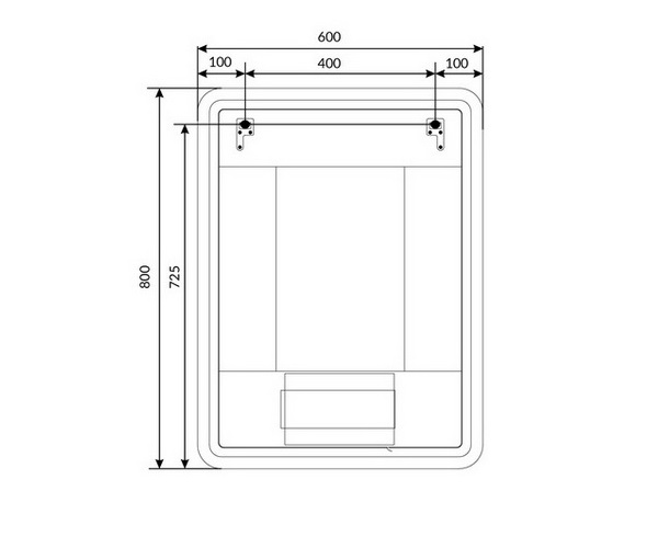 зеркало 1MARKA AMOUR 60