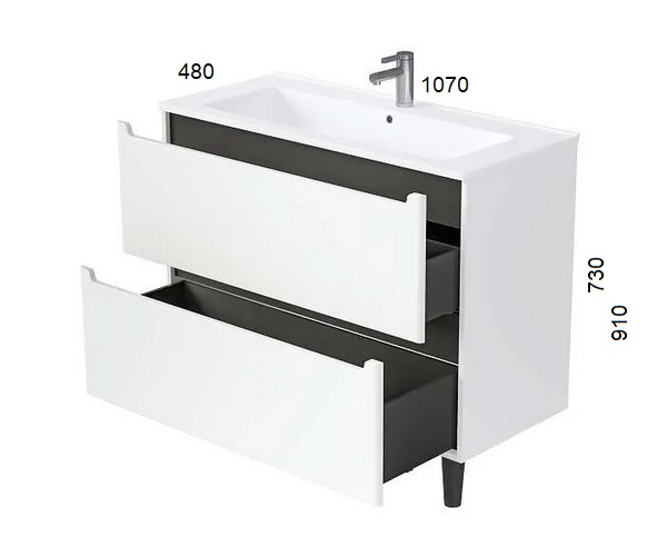 тумба с раковиной 1MARKA CODA 105