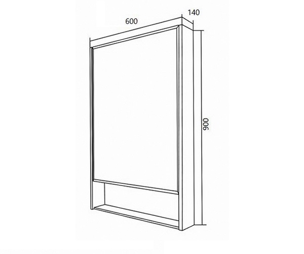 зеркало-шкаф 1MARKA MIRA 60