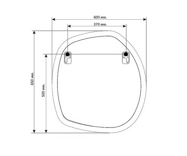 зеркало 1MARKA PILO 60