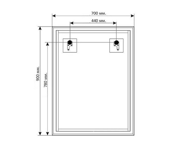 зеркало 1MARKA PINO 70