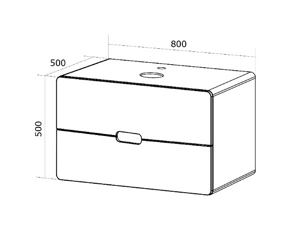 тумба с раковиной 1MARKA VORTEX 80