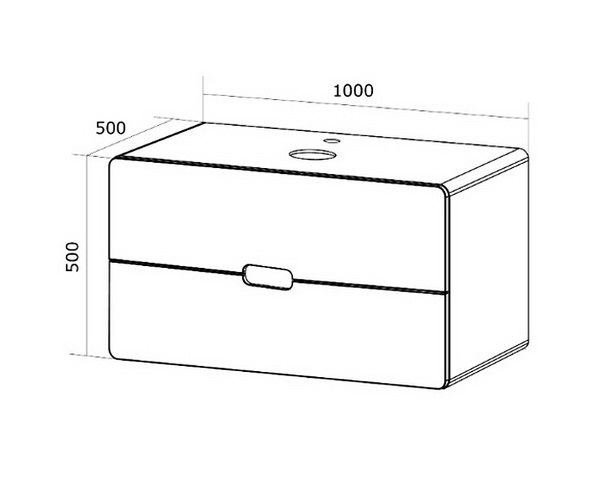 тумба с раковиной 1MARKA VORTEX 100