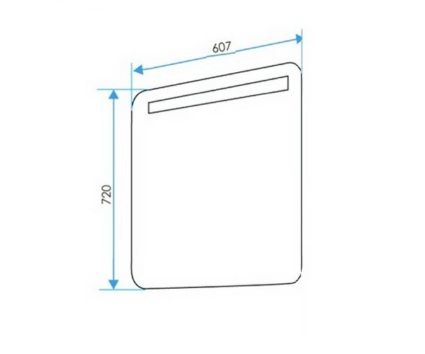 зеркало 1MARKA ГАРМОНИКА 60