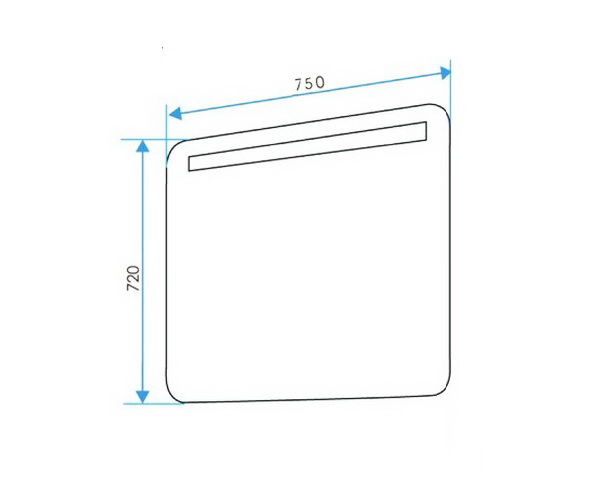 зеркало 1MARKA ГАРМОНИКА 75