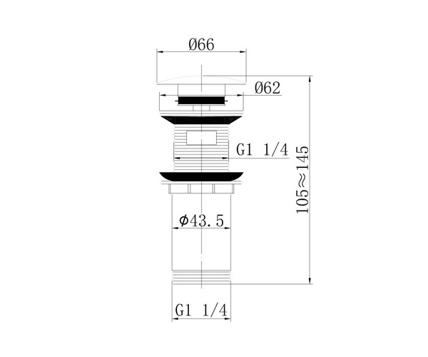 донный клапан ABBER
