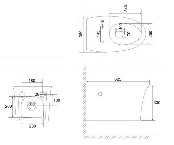 унитаз ABBER BEQUEM, импульсный смыв