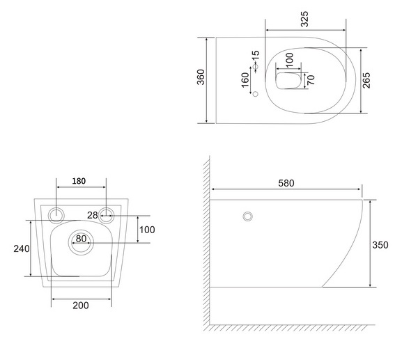 унитаз ABBER BEQUEM, импульсный смыв