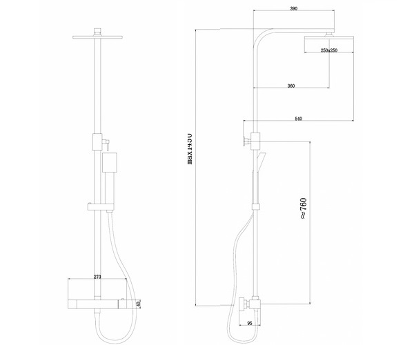 душевая система ABBER DAHEIM