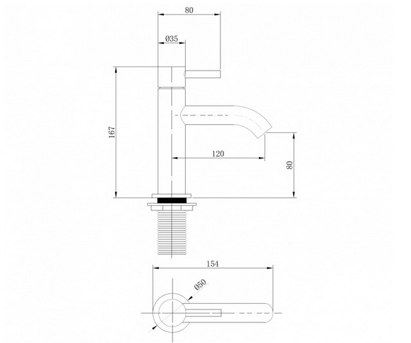смеситель для раковины ABBER KREIS
