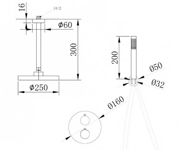 душевая система ABBER KREIS
