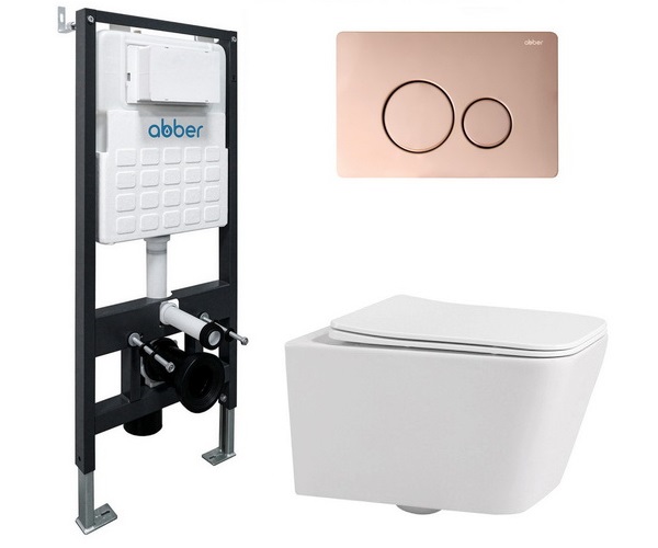инсталляция и унитаз ABBER RECHTECK