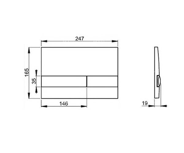 клавиша ALCAPLAST M1721