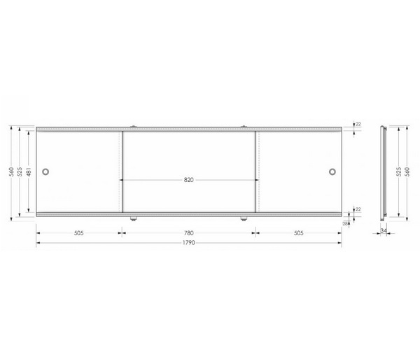 AQUANET PREMIUM панель для ванны 179 см