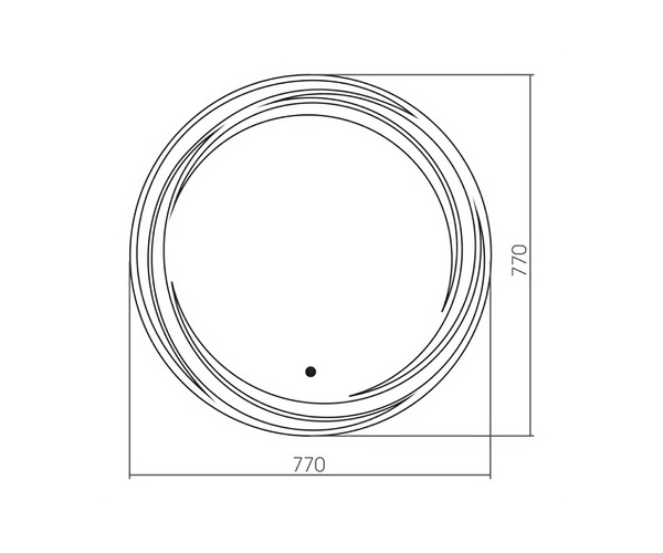 зеркало AQUANIKA ROUND 77