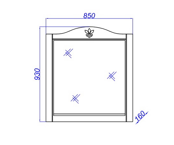 зеркало AQWELLA FRANCESCA 85