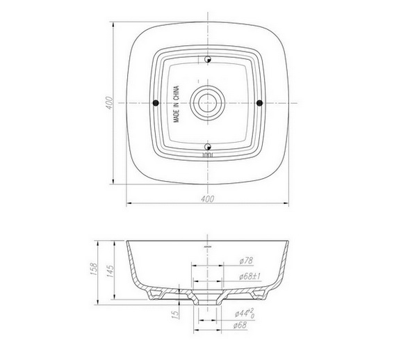 раковина ARROW AP41024B 40