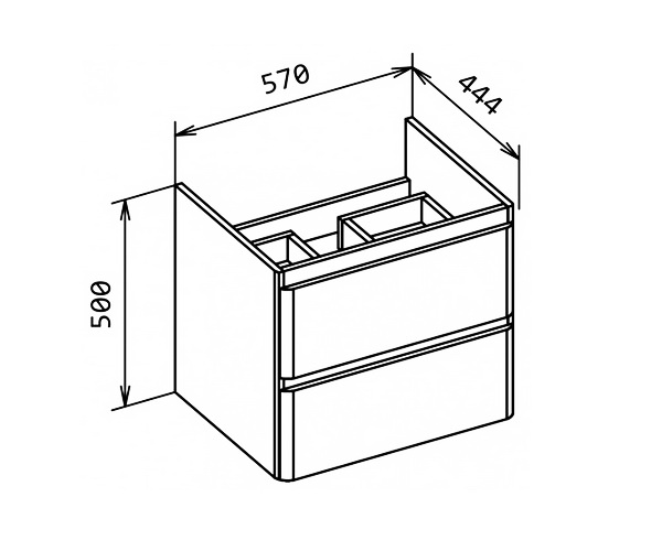 тумба с раковиной BELBAGNO ALBANO 60