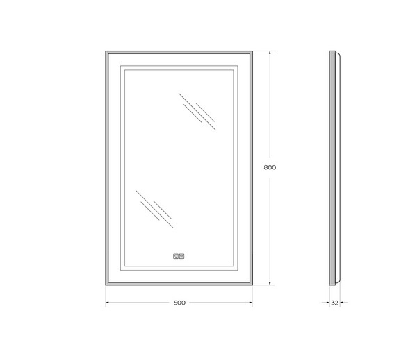 зеркало BELBAGNO KRAFT 50