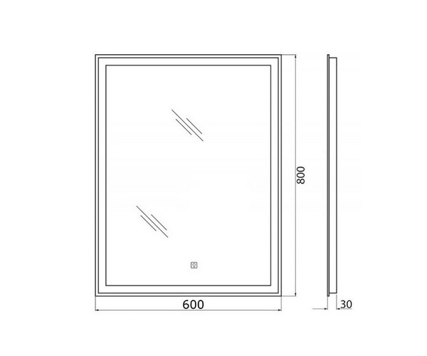 зеркало BELBAGNO SPC-GRT 60