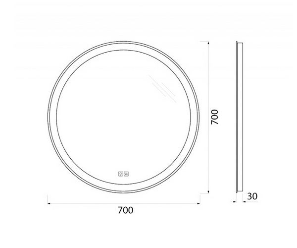 зеркало BELBAGNO SPC-RNG 70