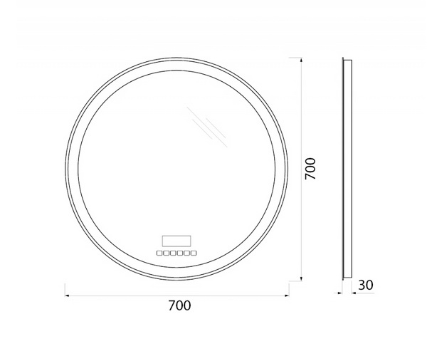 зеркало BELBAGNO SPC-RNG 70