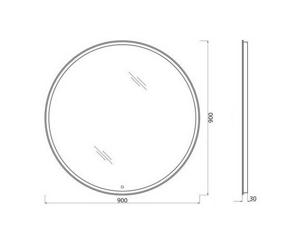 зеркало BELBAGNO SPC-RNG 90