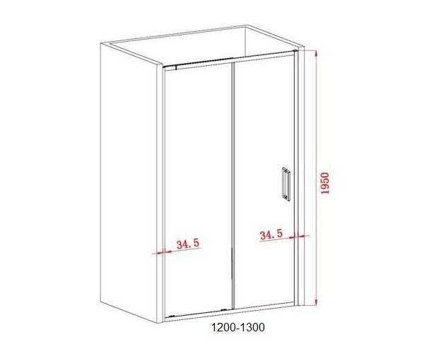 душевая дверь BLACK&WHITE SX715 130