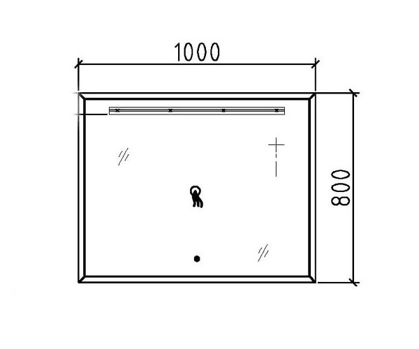 зеркало BLACK&WHITE U909 100