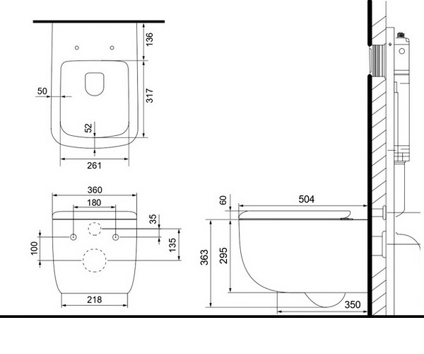 унитаз BLACK&WHITE W-610