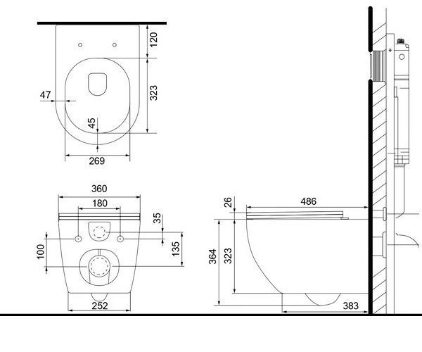 унитаз BLACK&WHITE W-650