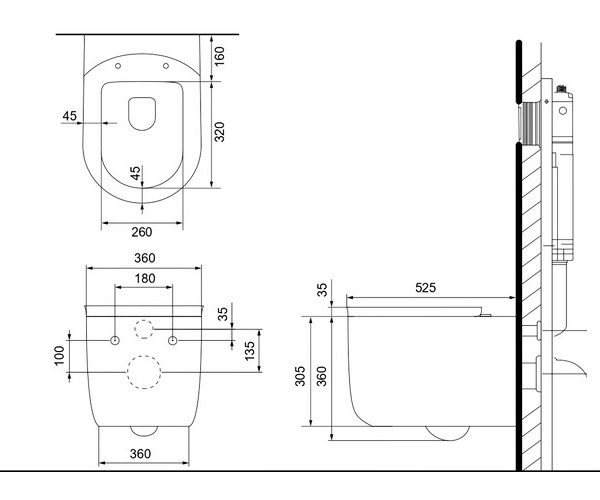 унитаз BLACK&WHITE WX-780