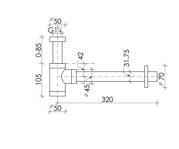 сифон для раковины CERAMICANOVA