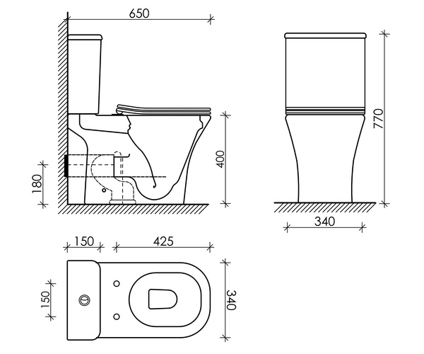 унитаз CERAMICANOVA ALFA