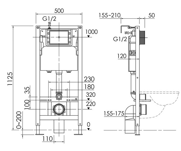 инсталляция CERAMICANOVA BALANCE