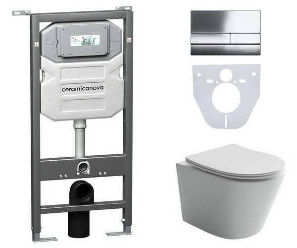 инсталляция и унитаз CERAMICANOVA BALEARICA