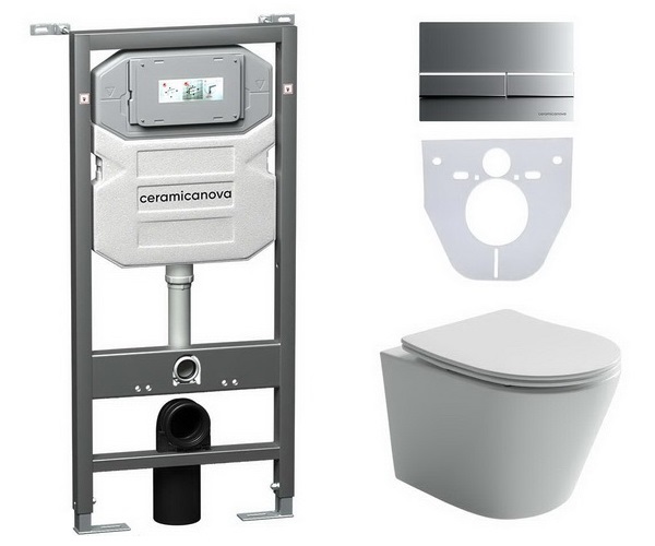 инсталляция и унитаз CERAMICANOVA BALEARICA