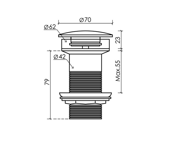 донный клапан CERAMICANOVA