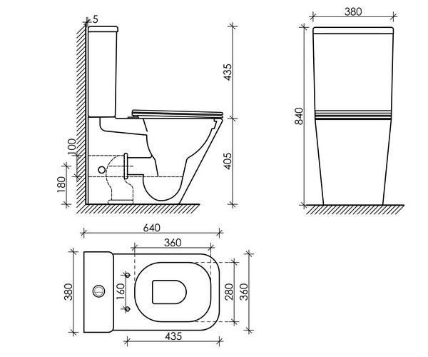 унитаз CERAMICANOVA CUBIC