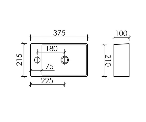 раковина CERAMICANOVA ELEMENT 37