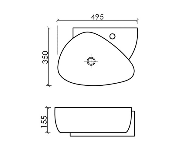 раковина CERAMICANOVA ELEMENT 49