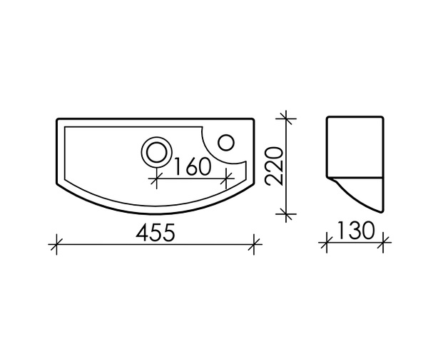 раковина CERAMICANOVA ELEMENT 45