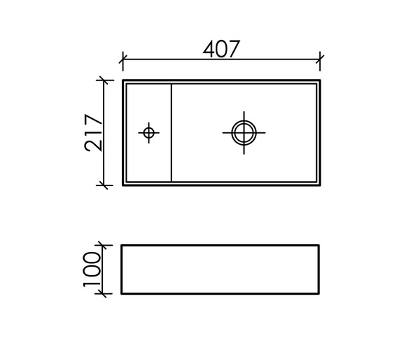 раковина CERAMICANOVA ELEMENT 40